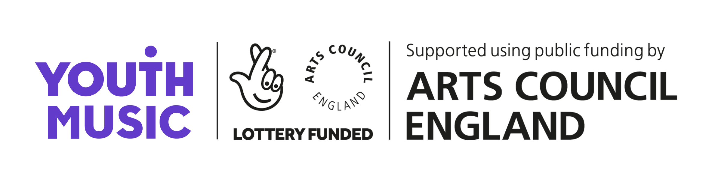 Lottery grant award logo dark