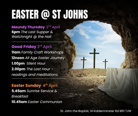 Easter at St Johns 2026