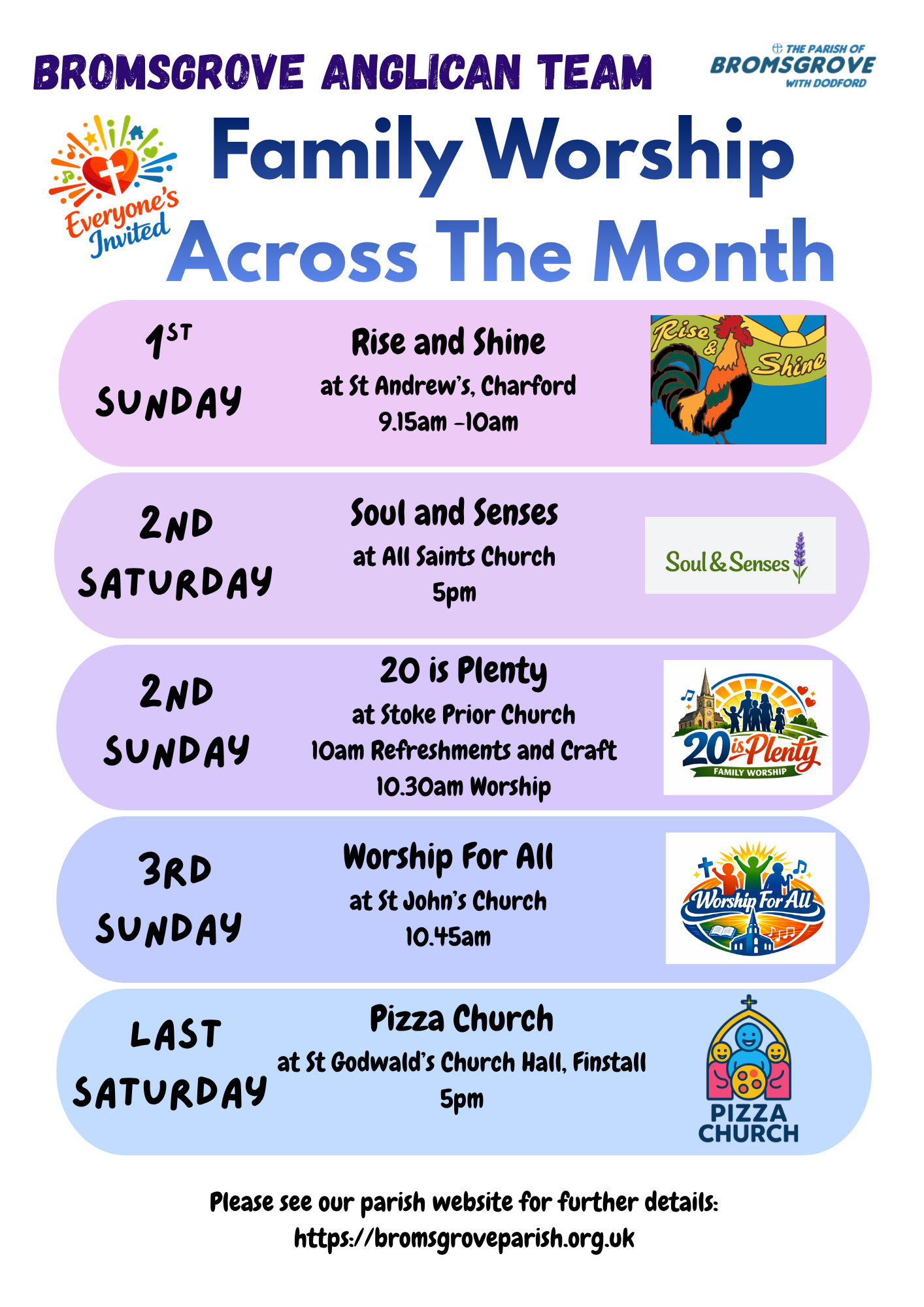 Team family worship flyer