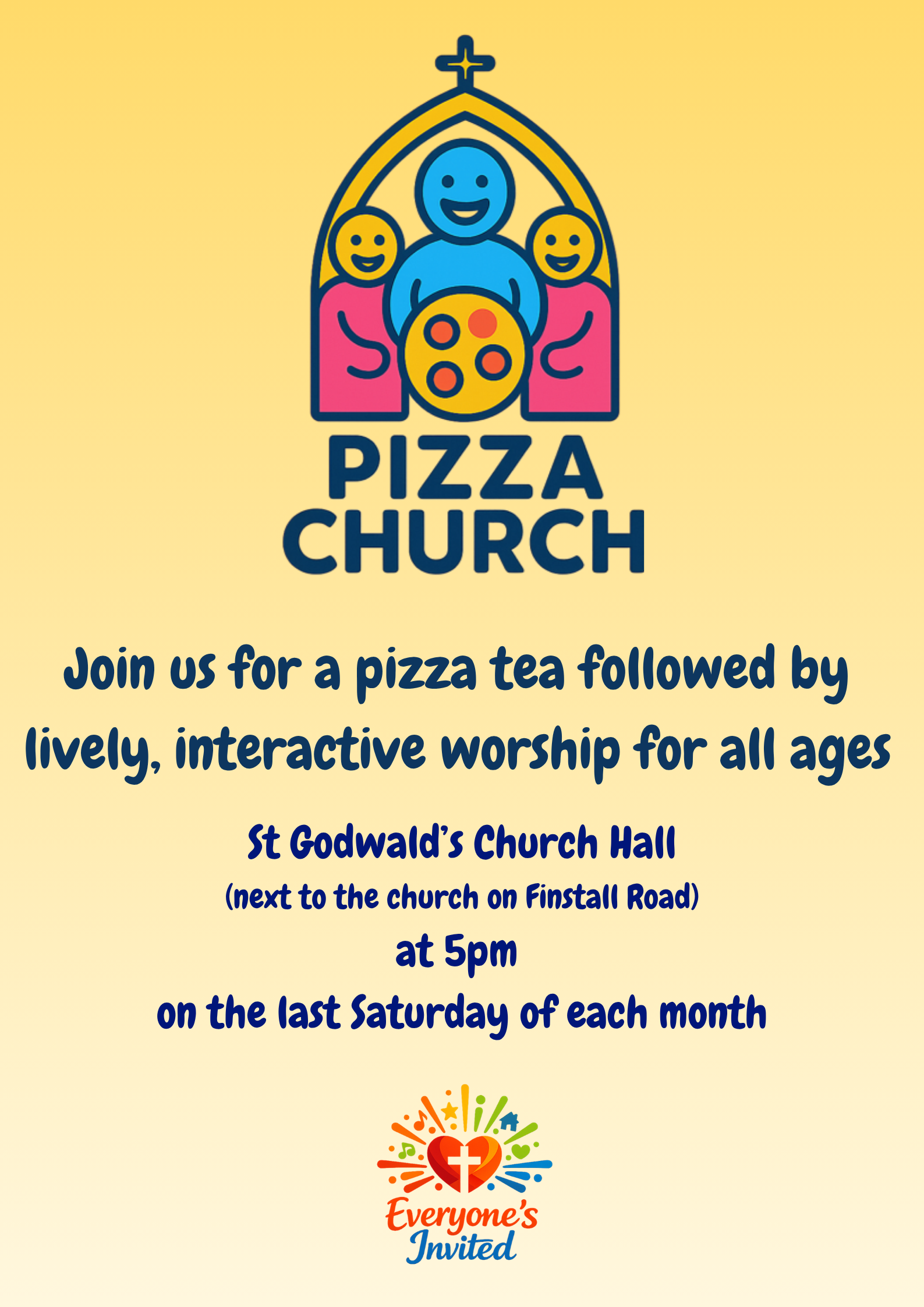 Pizza Church flyer
