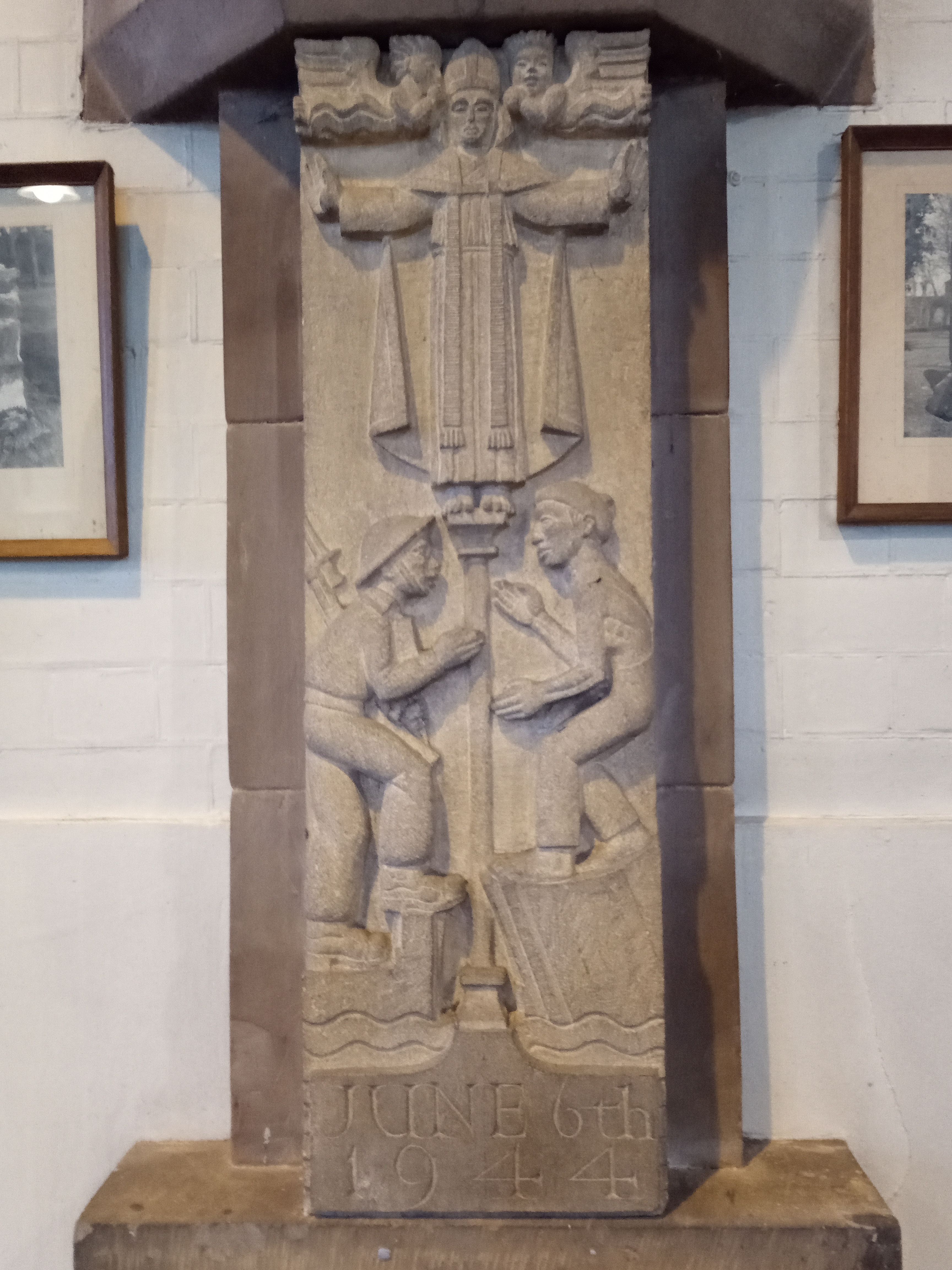D-Day bas relief